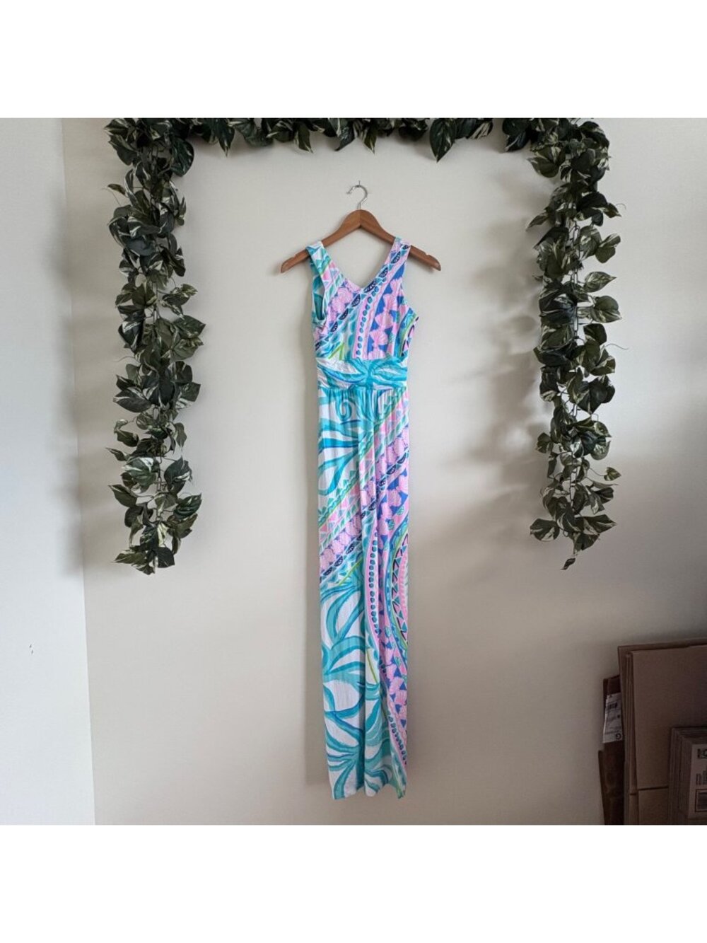 Lilly Pulitzer Marco Sleeveless Maxi Dress Coco Island Multi Women’s Size XXS